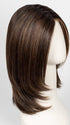 GF8-29SS SHADED HAZELNUT | Medium Brown With Ginger Red Highlights & Dark Brown Roots