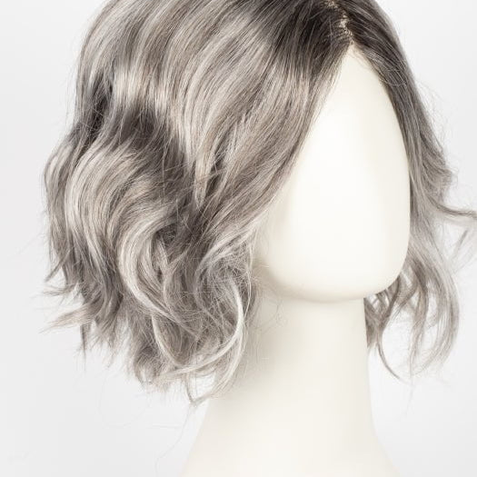 CHROMERT1B | Gray and White with 25% Medium Brown Blend and Off-Black Roots