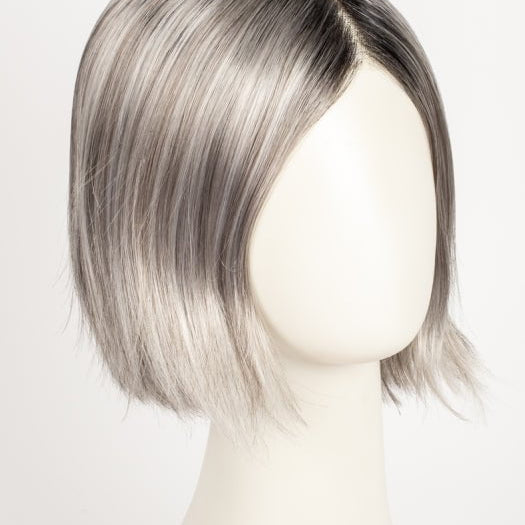 CHROMERT1B | Gray and White with 25% Medium Brown Blend and Off-Black Roots