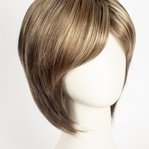 BRONZE-HAZELNUT-R | Dark Brown Root with a blend of Warm Blonde, Cool Light Blonde and Dark Brown