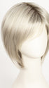 MILKY-OPAL-R | A Blend of Creamy Blonde and White Blonde Rooted with Warm Brown