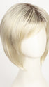 SEASHELL-BLONDE-R | Cool White Blonde and Creamy White Tones with Soft Brown Roots