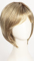 CREAMY-TOFFEE-R | Rooted Dark Blonde Evenly Blended with Light Platinum Blonde and Light Honey Blonde