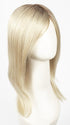 CHAMPAGNE-R | Light Beige Blonde, Medium Honey Blonde, and Platinum Blonde Blend with Dark Roots