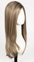 RL12/22SS SHADED CAPPUCCINO | Light Golden Brown Evenly Blended with Cool Platinum Blonde Highlights with Dark Roots