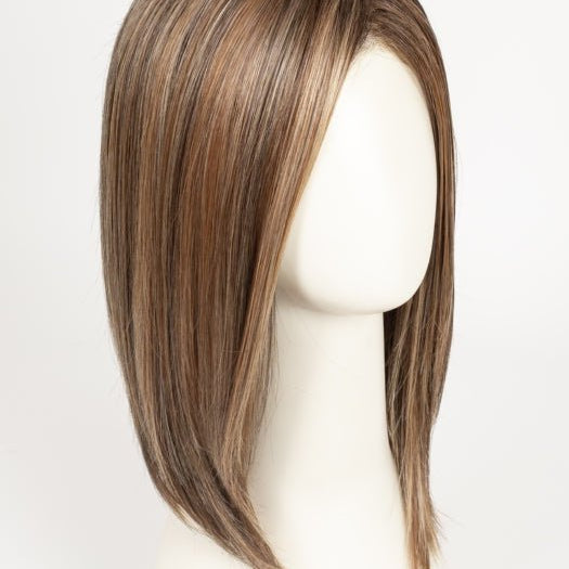 17/23/R8 | Beige Blonde and Auburn Blended with Medium Brown Roots