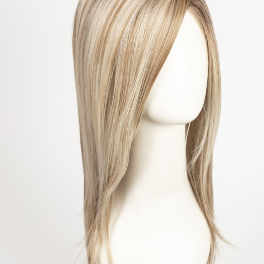 CHAMPAGNE ROOTED 24.25.20 | Lightest Ash Blonde and Lightest Golden Blonde with Light Strawberry Blonde Blend and Shaded Roots