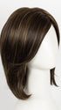 COFFEE-LATTE-R | Rooted Dark Brown with Dark Brown & Honey Brown evenly blended highlights