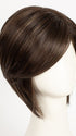 COFFEE-LATTE-R | Rooted Dark Brown with Dark Brown & Honey Brown evenly blended highlights