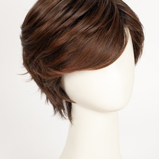 AUBURN ROOTED 33.130.4 | Dark Auburn, Deep Copper Brown, and Darkest Brown Blend with Shaded Roots