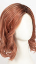 DUSTY-ROSE | Medium Coral Red Base with Dark Brown Roots