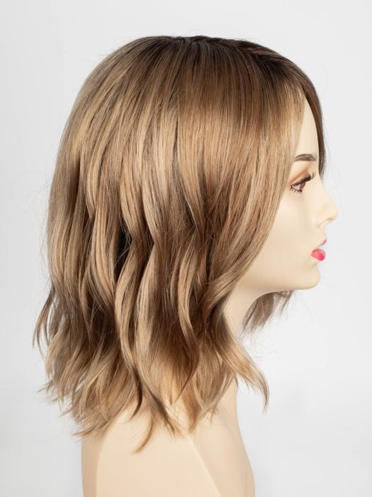 SAHARA BLONDE | Softer Dark Blonde with Light Golden Blonde, and features Chestnut Roots