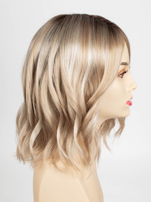 SILKY BEIGE | Light Platinum Blonde with Dark Brown Roots