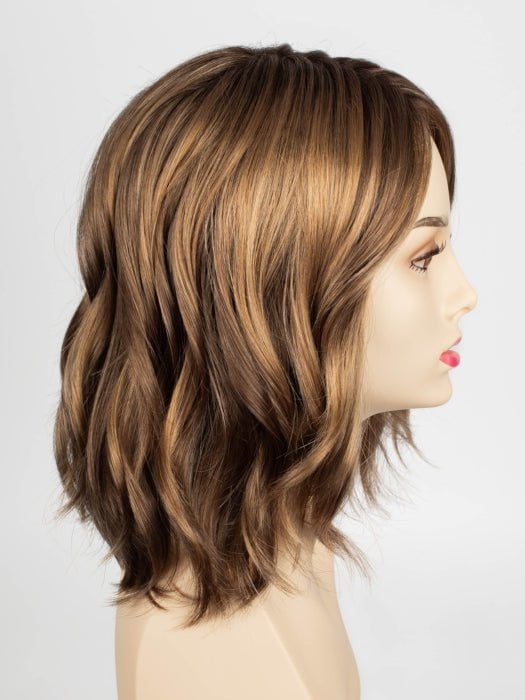 TOASTED SESAME | Medium Brown roots with overall Warm Cinnamon base and Golden Blonde highlights