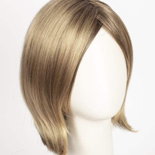 24BT18S8 SHADED MOCHA | Medium Natural Ash Blonde & Light Natural Gold Blonde Blend, Shaded with Medium Brown