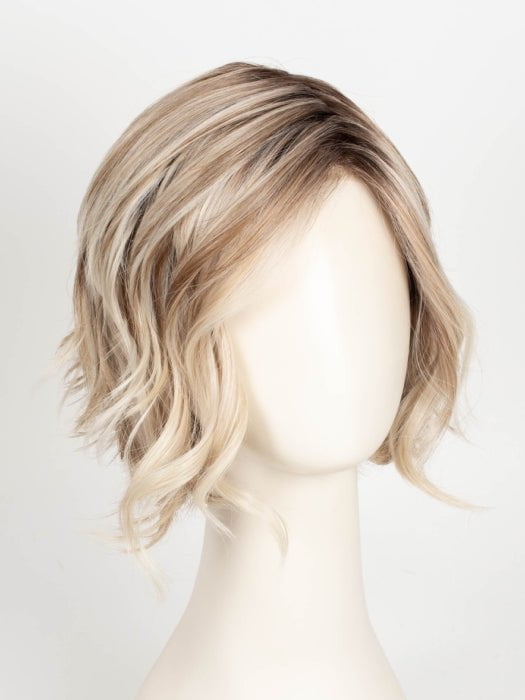 MILKSHAKE BLONDE R | A mixture of Light Sandy Brown, Highlighted with Light Ash Blonde with a Hint of Light Platinum Blonde with a Medium Root Color