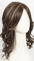 DARK BROWN HL | A Blend of Dark Brown, Strawberry Light Auburn and Soft Chunky Medium and Dark Blonde Highlights.