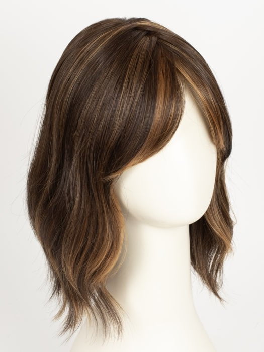6F27 CARAMEL RIBBON | Brown with Light Red-Gold Blonde Highlights & Tips
