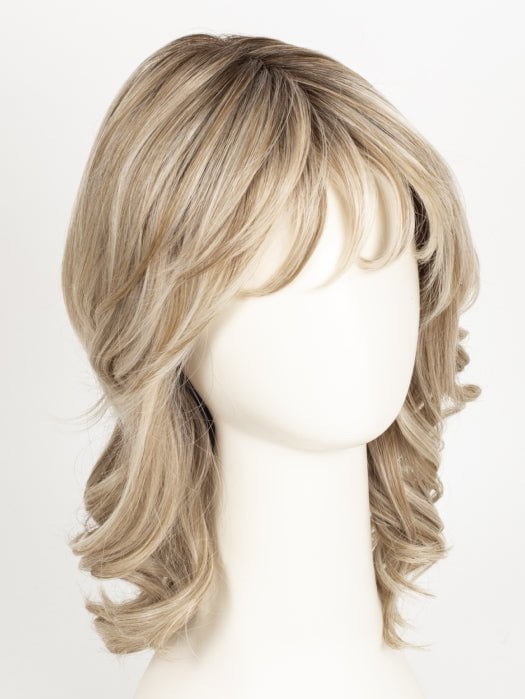 MILKSHAKE BLONDE R | A mixture of Light Sandy Brown, Highlighted with Light Ash Blonde with a Hint of Light Platinum Blonde with a Medium Root Color