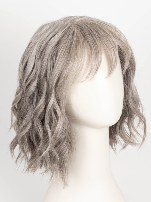 GF119 SILVER AND SMOKE | Light Brown With 80% Gray in Front Gradually Blended Into 50% Gray in Nape Area