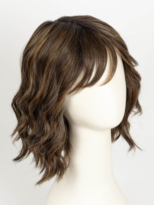 GF8-29SS HAZELNUT | Medium Brown With Ginger Red Highlights & Dark Brown Roots