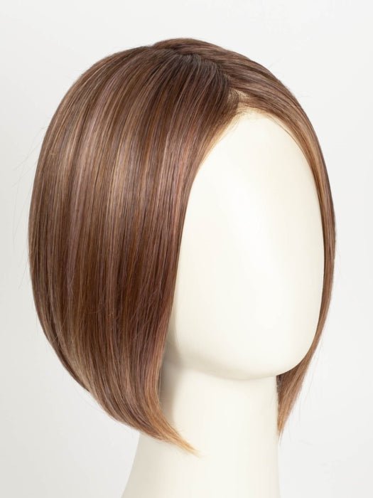ROSEWOOD-BROWN-SHADED | Medium Brown, Caramel, and Rose Gold blend with Dark shaded Roots