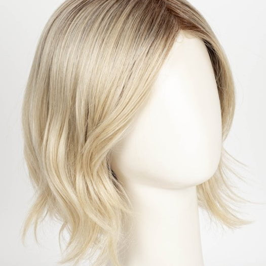CHAMPAGNE-R | Light Beige Blonde, Medium Honey Blonde, and Platinum Blonde Blend with Dark Roots