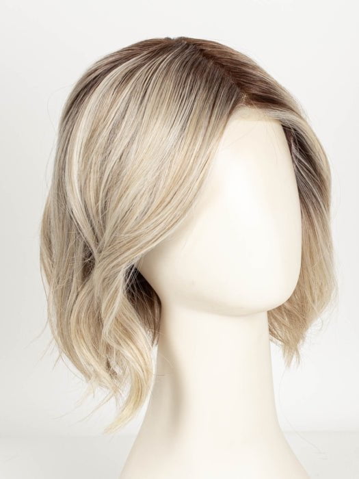 MILKY-OPAL | A Blend of Creamy Blonde and White Blonde Rooted with Warm Brown