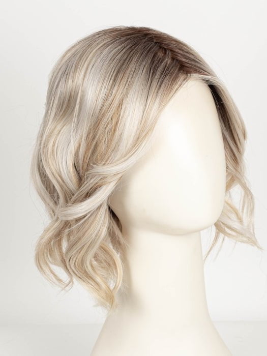WHITE-ROSE-BLOND-R | White Blond Base with subtle Warm Brown Highlights