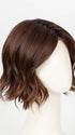 SOFT AMBER BROWN-R  | A warm rooted, amber-toned shade blending golden and red hues over a medium brown base.