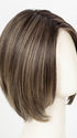 TRUFFLE CREAM-R | A chocolate truffle-inspired medium brown base with creamy light blonde highlights and dark roots, creating a balanced, multidimensional brunette.