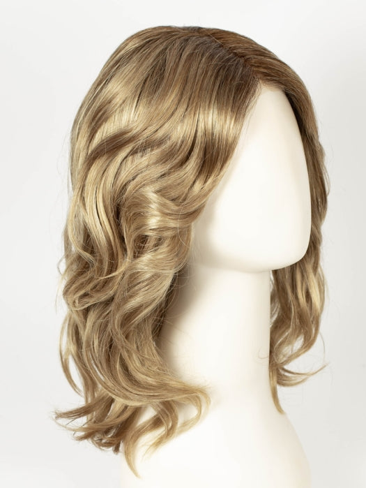 SAHARA BLONDE | Softer Dark Blonde with Light Golden Blonde, and features Chestnut Roots