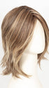 MACADAMIA LATTE R | A combination of Medium and Light Brown, highlighted with Light Gold Blonde, and a mixture of Ash Blonde and Light Gold Blonde, Rooted with Medium and Light Brown