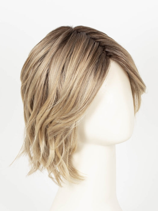 RAW SUGAR BLONDE | A Neutral Light Blonde, Honey Blonde, Pale Gold Blonde, with a base of Light Brown Lowlights featuring a Medium Root Color