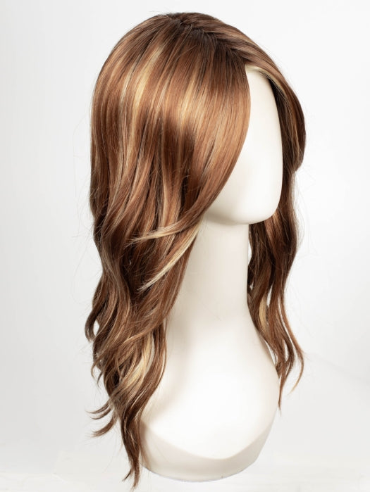 FS26/31S6 SALTED CARAMEL | Medium Natural Red Brown with Medium Red Gold Blonde Bold Highlights, Shaded with Brown