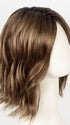 CINNAMON TOFFEE | Neutral to Warm Light Brown with Dark Brown Roots