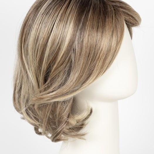 RL12/22SS SHADED CAPPUCCINO | Light Golden Brown Evenly Blended with Cool Platinum Blonde Highlights and Dark Roots
