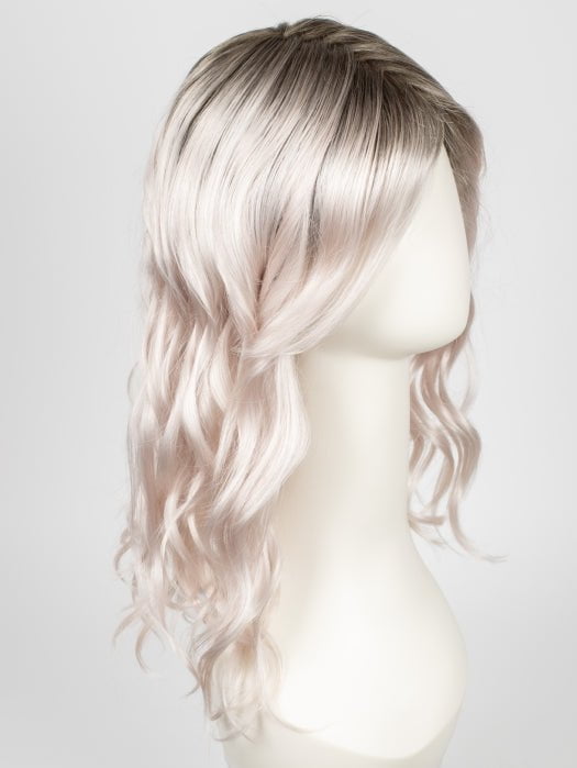 FS60/PKS18 FROST | Pure White with Pink Blended. Shaded with Dark Natural Ash Blonde