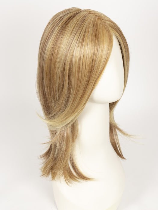 14/26 NEW YORK CHEESECAKE | Medium Natural Gold Brown & Light Red-Gold Blonde Blend with Pale Natural Blonde Highlights