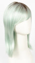 SEAGLASS-R | Light Sea Foam Green with Dark Brown Roots