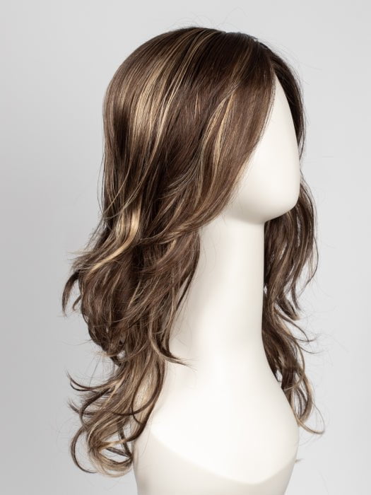 CKISSRT4 | Golden Brown with Copper Blonde Highlights and Dark Brown Roots