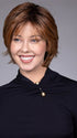 Model is wearing MIXED BERRY R | A bold, berry-inspired red with deep auburn tones and soft rooting for a natural regrowth effect.