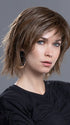 The mini lace front allows for a natural lift in the front while showing off the blunt fringe
