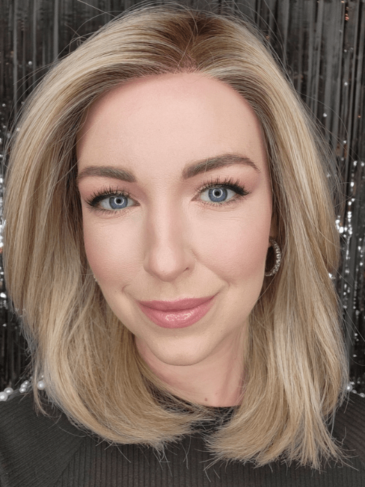 Liane Boyko @lianeboyko wearing OWN THE ROOM by GABOR in GF19-23SS BISCUIT | Light Ash Blonde Evenly Blended with Cool Platinum Blonde with Dark Roots