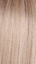 BILLIONAIRE-BLOND | A chic, sophisticated shade with a rich mocha root melting into beige, ash, and cream blond tones. Face-framing cream and white blond highlights add a refined, upscale finish.