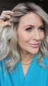 Natalie Gray @vanish.into.thin.hair wearing POLO by BELLE TRESS in color BUTTERBEER R | Dark Brown Base and Root that transitions smoothly into a buttery blonde, infused with creamy honey and toffee tones