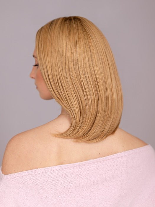 Sandy Bonde Rooted | Medium Honey Blonde, Light Ash Blonde, and Lightest Reddish Brown blend with Dark Roots
