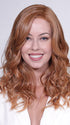 Model is wearing CAPRI by BELLETRESS in color SIENNA SPICE | A true light strawberry blonde/red with lowlight and highlights