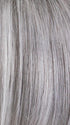 CHROMERT1B | Gray and White with 25% Medium Brown Blend and Off-Black Roots