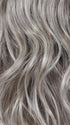 CHROMERT1B | Gray & White With 25% Medium Brown Blend & Off-Black Roots